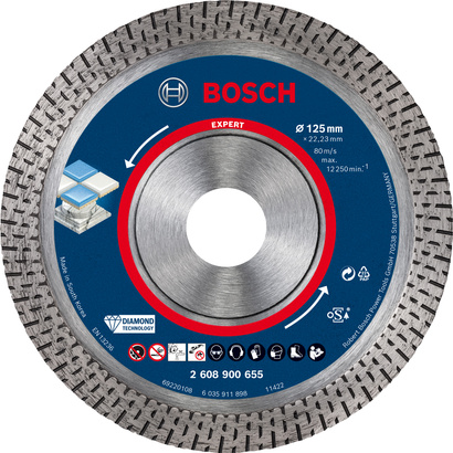 Tarcza diamentowa do płytek, ceramiki EXPERT HARD CERAMIC Bosch 125 mm