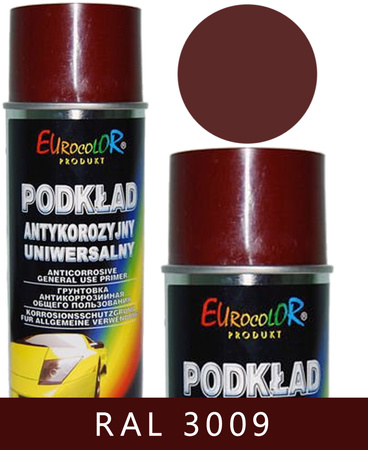 Farba podkładowa antykorozyjna czerwona w sprayu RAL 3009 o pojemności 400 ml 