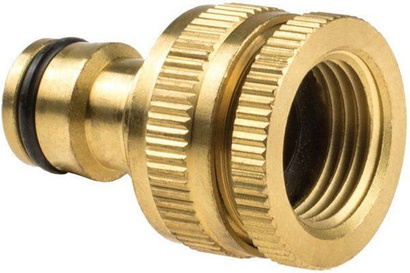 Przyłącze kranowe uniwersalne z gwintem wewnętrznym 1/2" i 3/4" BRASS Cellfast 52-860