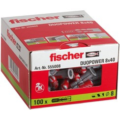 Kołek koszulka DuoPower 8x40 0p 100 szt Fischer